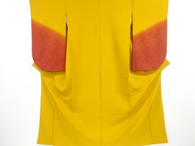 JAPANESE KIMONO / VINTAGE LONG SLEEVES KIMONO / SCATTERED NORI PATTERN